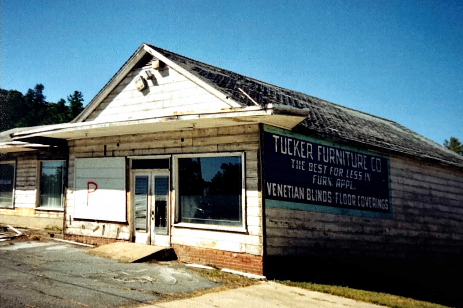 Historic Tucker Furniture Building in Midland, NC